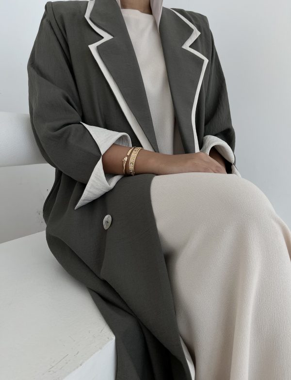 Double Blazer Collar Crepe