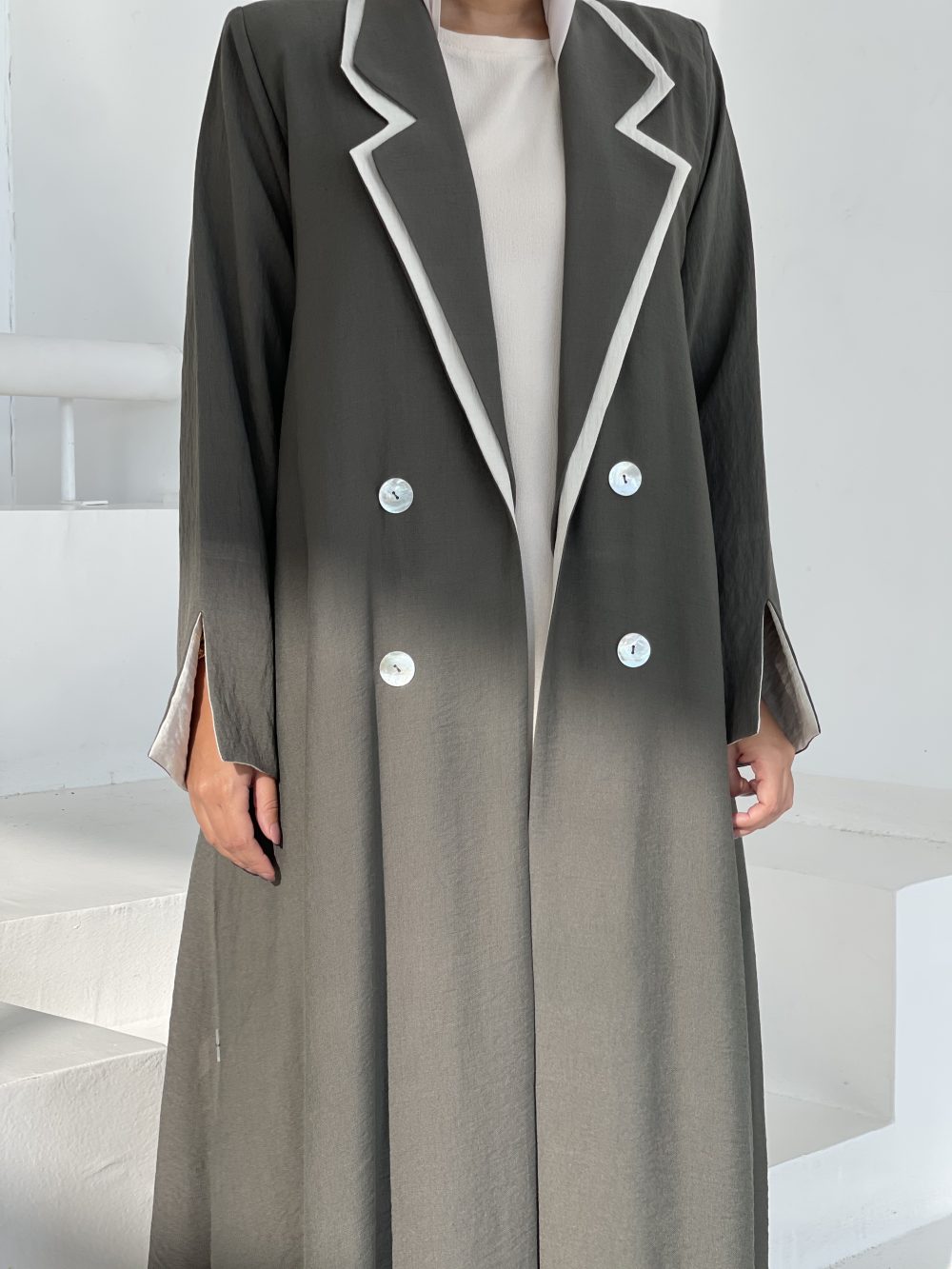 Double Blazer Collar Crepe - Image 3